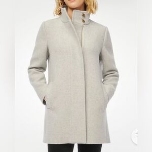J. Crew Wool Blend Gray Pea Coat